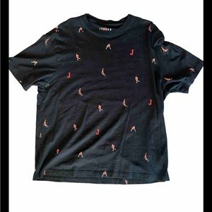 Nike Air Jordan All Over Jumpman Black T Shirt Mens XL RARE! DC9795-010
